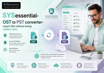 SYSessential- OST to PST converter- export files without losing mailbox data.