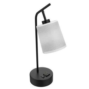 15″W x 60″H Floor Lamp with White Linen Shade – Black or Brushed Brass