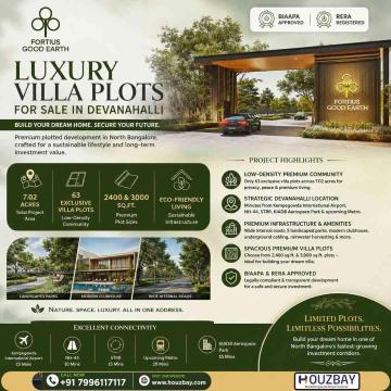 Luxury Villa Plots for Sale in Devanahalli | Fortius Good Earth