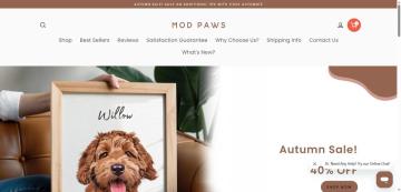 30% OFF Your Order on Mod Paws