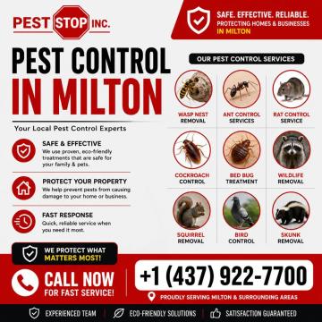 Professional Pest Control Services in Milton, ON | Pest Stop Inc.