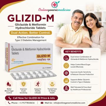 Glizid -M Tablet (Gliclazide and Metformin) | Effective Type 2 Diabetes Management