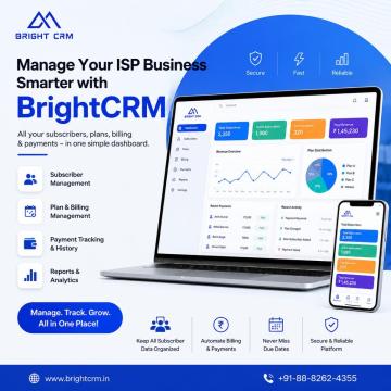 BrightCRM – Smart ISP Billing & Customer Management Solution