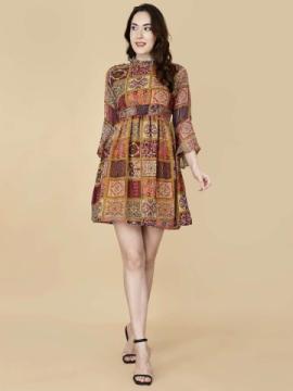 Short Dress Multicolor Stretchable – Stylish | Comfortable | Perfect Fit