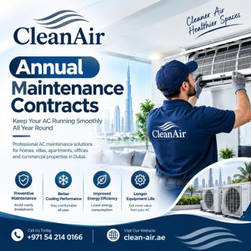 Annual AC Maintenance Contract Dubai | Clean Air UAE