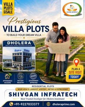 Book residential plots in Dholera Smart City online
