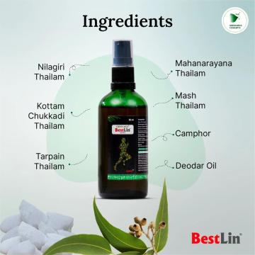 BestLin Liniment Oil 90ml – Herbal Body Massage Oil with Ayurvedic Ingredients