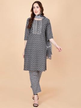 Cotton Printed Dupatta by Pretty Lady