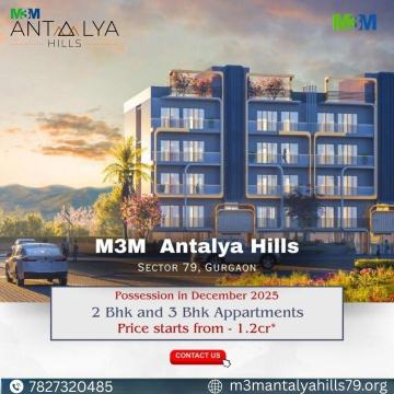 Premium Lifestyle at M3M Antalya Hills in Sector 79 Featuring Modern Apartments with Scenic Aravali