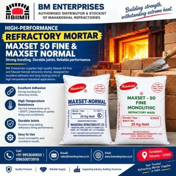 Refractory Mortar Maxset 50 Fine & Maxset Normal Supplier