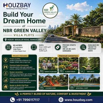 NBR Green Valley Villa Plots in Bangalore | Hosur–Bagalur Road Houzbay