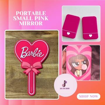 The Perfect Travel Essential: Portable Pink Mirror