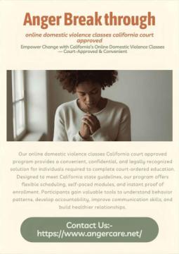 Certified Court Ordered Anger Management Classes in Whittier, CA