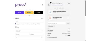 30% OFF Your Order on Proov Test