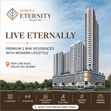 2 BHK Luxury Flats for Sale in Malad West – Shreeji Eternity
