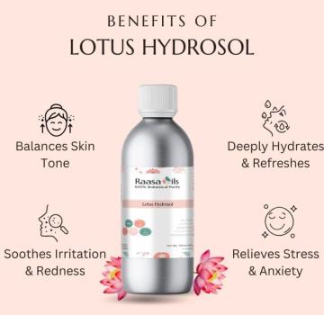 Lotus Hydrosol for Cosmetic & Beauty Products | Raasa Oils