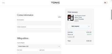 30% OFF All Orders on TONIC