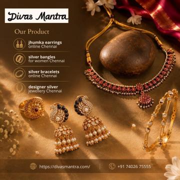 Jhumka Earrings, Silver Bangles & Bracelets Online Chennai