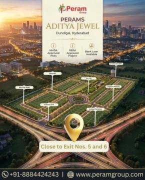 best open plots in dundigal Hyderabad/peram group