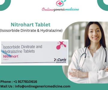 Buy Nitrohart Tablet (Hydralazine Isosorbide Dinitrate) | OnlineGenericMedicine