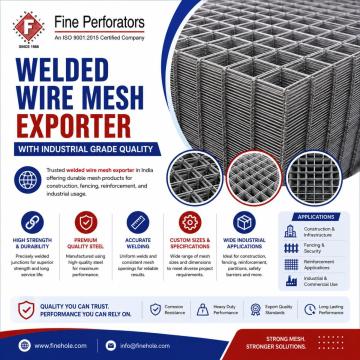 Welded Wire Mesh Exporter with Industrial Grade Quality